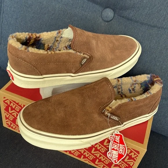 Vans Classic Slip-On Sherpa Rain Drum / Marshmallow WMNS - Picture 11 of 16